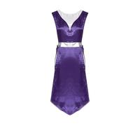 Lode Danza Vestito Donne Vestito Liturgico Lode Lyrical Dance Performance Dancewear Senza Maniche Lace-up Lati Split, Viola A., XX-Large