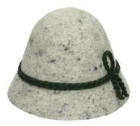 Lodenhut Manufaktur Cappello in loden OBERSTDORF grigio Cappello tradizionale bavarese 48 cm nessun colore