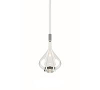 Lodes Sky-Fall Round Lampadario Medium 2700K Trasparente/ Vetro