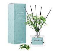 L'odeur Vill Diffusore Profumo Ambiente -200ml Diffusore profumato di Bambù con bastoncini Diffusore di olio essenziale di fragranza per la casa per la decorazione della mensola del bagno