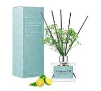 L'odeur Vill Diffusore Profumo Ambiente - 200ml Diffusore profumato di Mandarini verdi con bastoncini Diffusore di olio essenziale di fragranza per la casa per la decorazione della mensola del bagno.