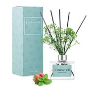 L'odeur Vill Diffusore Profumo Ambiente - 200ml Diffusore profumato di Menta e frutta con bastoncini Diffusore di olio essenziale di fragranza per la casa per la decorazione della mensola del bagno.