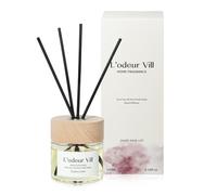 L'odeur Vill Profumatore per Ambienti,Clean Linen Profumatore per Ambienti con Bastoncini di Fragranza, Diffusore di Fragranze per Bagno, Appartamento, Decorazione Della Casa, 100ml