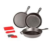 Lodge 6 pezzi Set di pentole in ghisa e accessori Grill Pan Set