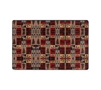 Lodge Bear - Tappeto in peluche per ingresso esterno, lavabile, per camera da letto, 22,5 x 30,5 cm