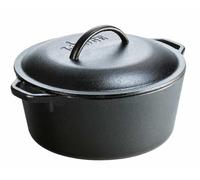 LODGE Casseruola Ovale in Ghisa - Grande - Dimensioni: 27,9 x 27,7 Ø x 13,7 cm