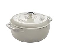 Lodge Forno olandese in ghisa smaltata da 3 litri con coperchio - doppia maniglia - Adatto al forno fino a 260 °C o sul piano cottura - Da utilizzare per marinare, cucinare, cuocere, refrigerare e