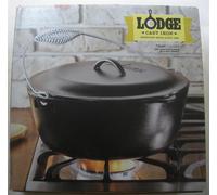 Lodge L10D03 In Ghisa Precondita 7 Qt Casseruola Olandese Con Coperchio