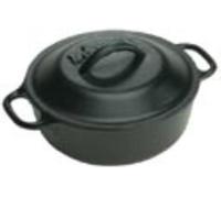 Lodge L2SP3 Pentola In Ghisa Preconfezionata Da 2 Quart Con Coperchio