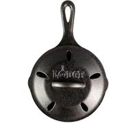 LODGE L3SMSK Pentola Fumatore in ghisa, 16,5 cm, Nero