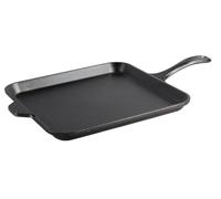 Lodge L9SGR - Piastra quadrata in ghisa, 28 cm, colore: Nero