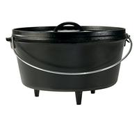 Lodge Mfg, Camping Dutch Oven, with Feet, Seasoned Cast Iron, 8-Qts.