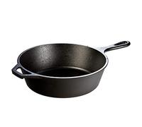 Lodge - Padella Alta per frittura, in ghisa con Rivestimento a Base di Cera, Rotonda, da 26,04 cm/2,83 Litri
