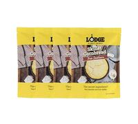 Lodge Padella in ghisa per pane di mais - Coppia con padella in ghisa, padella a cuneo, padella per mais o teglia per muffin, ingredienti di qualità, 473,6 g (4 pezzi) - True Southern