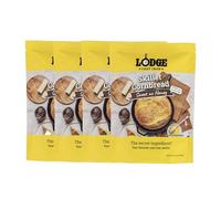 Lodge Padella per pane di mais in ghisa, coppia con padella in ghisa, padella a cuneo, padella per mais o teglia per muffin, ingredienti di qualità, 500 ml (confezione da 4) - Dolce come il miele