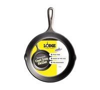 LODGE - Padella Tonda in Ghisa, Media, Nero, 34,9 x 22,86 Ø x 4,75 cm