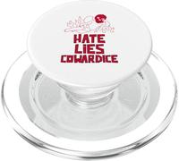 L'odio bugie codardia (Dichiarazione divertente e strana strana) PopSockets PopGrip per MagSafe