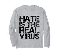 L'odio è Il Vero Virus - AAPI Anti Razzismo Asiatico - AAPI Hate Maglia a Manica