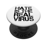 L'odio è il vero virus - AAPI Anti razzismo asiatico - AAPI Hate PopSockets PopGrip Adesivo