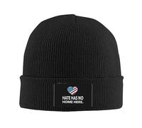 L'Odio Non Ha Casa Qui Unisex Berretto in Maglia Leggero Cappello in Maglia Antivento Invernale Cappelli per Arrampicata Corsa All'Aperto