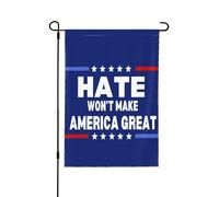 L'odio non renderà grande l'America - Bandiera patriottica da 12x18 metri, cartello bifacciale