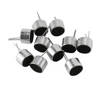 Lodokdre 10 pz 2 Pin Mini MIC Capsule Electret Microfono a condensatore tono nero