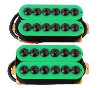 Lodokdre 2 Pezzi Doppia Bobina Chitarra Elettrica Humbucker Ponte & Ceramica Magnete Invasore Stile Punk Verde