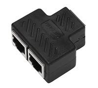 Lodokdre 2 Porte RJ45 Splitter Adattatore LAN Rete Ethernet Extender Connettore Spina 1 pz