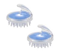 Lodokdre 2 pz Shampoo Testa del cuoio capelluto Doccia Massaggiatore Pulizia Pulire Scrub Capelli Pettine, Colore casuale
