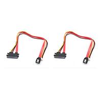 Lodokdre 2 X alimentazione dati rigido integrato 4 pin femmina e spina SATA 3.0 22 pin