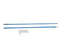 Lodokdre 2Pcs 46cmTwo Way Rod Tipo Doppia Azione Chitarra Truss Rod Acciaio Blu Chitarra Parti Accessori