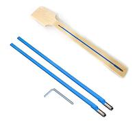 Lodokdre 2Pcs bidirezionale Rod Tipo Chitarra Truss Rod Acciaio 9 x 420mm Blu Chitarra Accessori