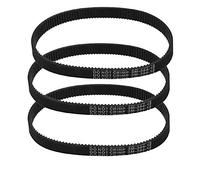 Lodokdre 3 cinghie di trasmissione 384-12 per bici elettrica e elettrosurfboard, cinghia dentata