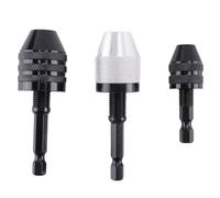 Lodokdre 3 pz Keyless Drill Chuck 1/4 di pollice Hex Keyless Drill Chuck Converter Drill Adapter Drill per Impact Drill Tool
