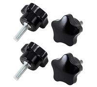 Lodokdre 30 mm Star Head Dia M6 x 20 mm filettatura esterna vite su tipo Knob 4 pezzi