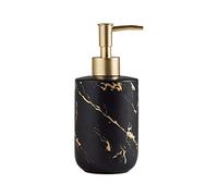 Lodokdre 300ML Ceramica Emulsione Bottiglie Bottiglie di Sapone Liquido Dispenser Set -Nero
