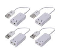 Lodokdre 4 per cuffie da 3,5 mm, USB 2.0, adattatore audio, colore: