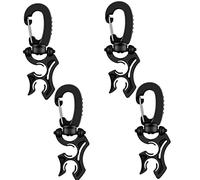 Lodokdre 4 pezzi Skuba doppio supporto per tubo per immersioni subacquee clip skuba doppia clip BCD immersioni subacquee e snorkeling accessori