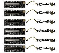 Lodokdre 6 Pz V011 PCI-E 1X a 16X USB3.0 60cm 6Pin Grafica Riser Card con 10 Condensatore per GPU Mining