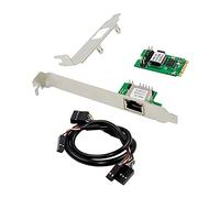 Lodokdre Adattatore scheda Ethernet PCIe M.2 B & M-Key a Gigabit 1000Mbps con porta RJ-45 per computer desktop e laptop