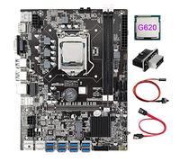 Lodokdre B75 8 Scheda BTC Mining Scheda Madre+G620 CPU+USB3.0 Adattatore+ SAT Interruttore 8XUSB3.0 Slot LGA1155 DDR3 RAM MSATA