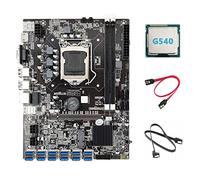 Lodokdre B75 BTC Mining Scheda Madre+G540 CPU+2xSATA 12 PCIE a USB3.0 Adattatore LGA1155 DDR3 B75 USB ETH Miner Scheda Madre