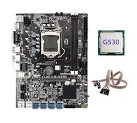 Lodokdre B75 ETH Mining Scheda madre 8XPCIE a USB+G530 CPU+Dual Switch con Luce LGA1155 DDR3 B75 USB Miner Scheda madre