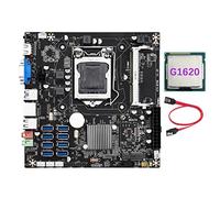 Lodokdre B75E 8 Scheda BTC Mining Scheda Madre+G1620 CPU+ SATA 8X USB3.0 a PCIE 1X B75 Chip LGA1155 DDR3 RAM MSATA ETH Miner