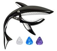 Lodokdre Chitarra in lega di per chitarra acustica elettrica da concerto e ukulele con plettro, nero