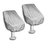 Lodokdre Confezione da 2 coprisedili impermeabili per sedia da barca, Ponton Captain Boat, per esterni, coprisedia