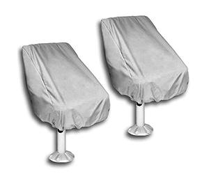 Lodokdre Confezione da 2 coprisedili impermeabili per sedia da barca, Ponton Captain Boat, per esterni, coprisedia