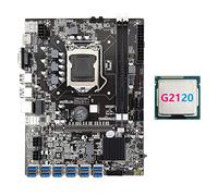 Lodokdre Scheda madre B75 12USB ETH Mining + G2120 12XPCIE a USB3.0 DDR3 MSATA USB3.0 LGA1155 B75 BTC Miner