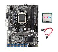 Lodokdre Scheda madre B75 USB ETH Mining + G2120 CPU + SATA 12XPCIE a USB3.0 DDR3 MSATA LGA1155 B75 BTC Miner