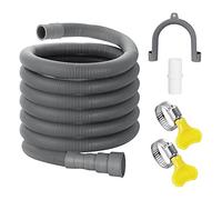 Lodokdre Set di prolunga per tubo di scarico universale per lavatrice, 10 m, include connettore per tubo flessibile e tubi di scarico